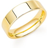 Fine Jewellery by John Greed 9ct Yellow Gold Flat Court Wedding 7mm Ring