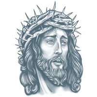 Jesus Tattoo zum Aufkleben