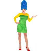 Marge Comic Damen Kostüm mit Perücke Marge Comic Damen Kostüm mit Perücke