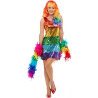 Rainbow Pailletten Glitter Kleid Rainbow Pailletten Glitter Kleid
