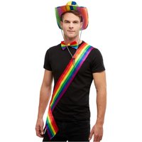 Bunte Regenbogen Schärpe Bunte Regenbogen Schärpe