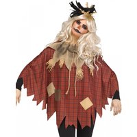 Böse Vogelscheuche Poncho One Size