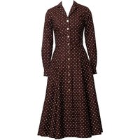 LENA HOSCHEK Midikleid BRIGITTE braun | M