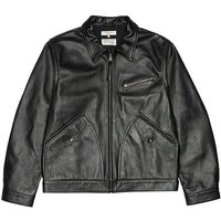 NUDIE JEANS Lederjacke schwarz | M