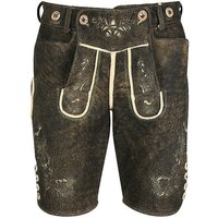 WEINBAUER Lederhose aus Rothirschleder Wildruf schwarz | 56