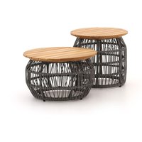 Intenso Isorella lounge Loungetisch ø50 cm (h:47 cm)/ø 60 cm (h:37 cm) Grau 50cm Rabatt: 19 % Intenso Isorella lounge Loungetisch ø50 cm (h:47 cm)/ø 60 cm (h:37 cm) Grau 50cm Rabatt: 19 %