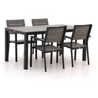 Bellagio Fidenza 160 cm Gartenmöbel-Set 5-Teilig Stapelbar Schwarz Rabatt: 22 % Bellagio Fidenza 160 cm Gartenmöbel-Set 5-Teilig Stapelbar Schwarz Rabatt: 22 %