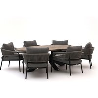 Bellagio Nova Siri /ROUGH-Y Ellips 240cm Low Dining Gartenmöbel-Set 7-teilig Rabatt: 30 % Bellagio Nova Siri /ROUGH-Y Ellips 240cm Low Dining Gartenmöbel-Set 7-teilig Rabatt: 30 %