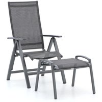 Bellagio Avenza Gartenstuhl Hochlehner mit Stresa Hocker Grau Rabatt: 25 % Bellagio Avenza Gartenstuhl Hochlehner mit Stresa Hocker Grau Rabatt: 25 %