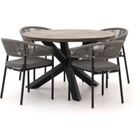 Bellagio Nova Siri/ROUGH-Y ø 120 cm Gartenmöbel-Set 5-teilig stapelbar Rabatt: 41 % Bellagio Nova Siri/ROUGH-Y ø 120 cm Gartenmöbel-Set 5-teilig stapelbar Rabatt: 41 %