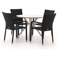 Forza Fossano/Sora ø 90 cm Gartenmöbel-Set 5-Teilig Stapelbar Rabatt: 20 % Forza Fossano/Sora ø 90 cm Gartenmöbel-Set 5-Teilig Stapelbar Rabatt: 20 %