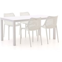 Forza Ripi/Menzano 160 cm Gartenmöbel-Set 5-teilig stapelbar Weiß Rabatt: 20 % Forza Ripi/Menzano 160 cm Gartenmöbel-Set 5-teilig stapelbar Weiß Rabatt: 20 %