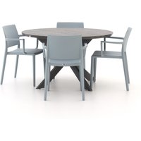 Forza Sile/Fidenza ø 126 cm Gartenmöbel-Set 5-teilig stapelbar Rabatt: 19 % Forza Sile/Fidenza ø 126 cm Gartenmöbel-Set 5-teilig stapelbar Rabatt: 19 %