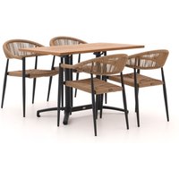 Kees Smit 15% Rabatt auf 5teiliges stapelbares GartenmöbelSet von BelpassoCanzo 120 cm