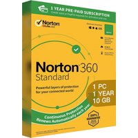 Norton 360 Standard - 1 PC 1 Year - 10GB Cloud Storage