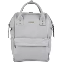 BabaBing Mani Faux Leather Backpack Changing Bag - Dove Grey