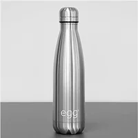 Egg Stroller Water Bottle-Brushed Steel