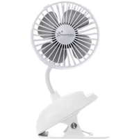 Dreambaby Rechargeable USB Clip on Fan-White (2021)