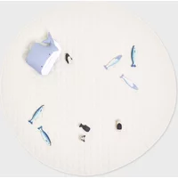 The Little Green Sheep Quilted Baby Playmat-Linen