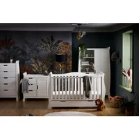Obaby Stamford Luxe Sleigh 4 Piece Room Set - White
