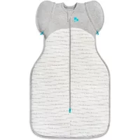 Love To Dream Medium Dreamer Swaddle Up Cotton Warm Transition Bag - White/Grey