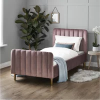 Obaby Gatsby Single Bed Velvet Pink, Pink