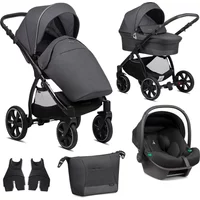 Noordi Sole Go 3in1 Travel System with Terra i-Size Car Seat - Black (2024)