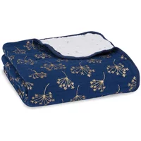 Aden + Anais Dream Blanket Cotton Muslin - Metallic Gold Deco (23-19-123)