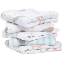 Aden + Anais Pack of 5 Essentials Cotton Muslin Squares - Dumbo New Heights (26-19-277)
