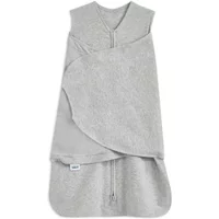 HALO SleepSack Swaddle 100% Cotton 1.5 TOG 0-3 Months - Heather Grey (23-19-003)