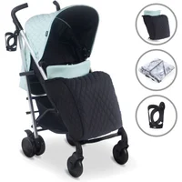 My Babiie MB51 PLUS Stroller - Quilted Aqua (MB51BFQA)