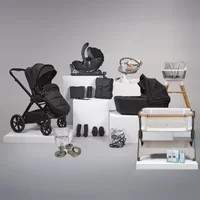 Kiddies Kingdom Get 30% off the Bababing Raffi 2 travel home and feeding bundle in gloss black