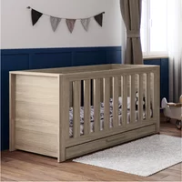 Little Acorn Ellesmere Cotbed with Underdrawer - Grey Ash