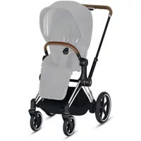 Cybex e-Priam Stroller Chassis - Chrome/Tan (2021)