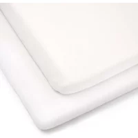 Clair De Lune 2 Pack 120 x 60cm Fitted Cotton Cot Sheets - White