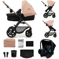 Kinderkraft Moov 2 Air 3in1 Travel System With Mink Pro Car Seat - Sand Beige