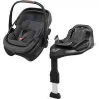 Maxi Cosi Coral Slide Pro Group 0+ Car Seat & Familyfix Slide Pro Base Bundle - Moon Graphite | Fast & Easy 365 Day Returns