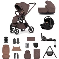 Venicci Tila 16 Piece Travel Bundle with Tiaggio 2 Car Seat & Base - Noce | Fast & Easy 365 Day Returns