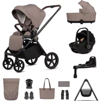 Venicci Claro 2 13 Piece Travel System with Tiago Car Seat & Base - Almond