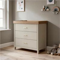 Babymore Mira Nursery Chest Changer - Cashmere Warm Oak