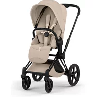 Cybex Priam Pushchair - Matt Black/Cozy Beige