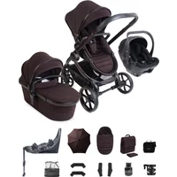 iCandy Peach 8 Editions Complete Bundle with Cocoon 360 and Base - Coffee Beans/Black | Fast & Easy 365 Day Returns
