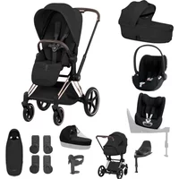 Cybex Priam Ultimate Birth & Beyond Bundle - Rose Gold/Sepia Black | Fast & Easy 365 Day Returns
