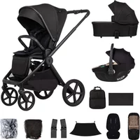 Venicci Upline 3 12 Piece Bundle with Tiago i-Size Car Seat – Onyx/Beige | Fast & Easy 365 Day Returns