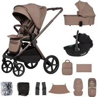 Venicci Upline 3 12 Piece Bundle with Tiago 2 i-Size Car Seat – Sand/Black | Fast & Easy 365 Day Returns