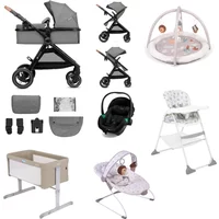 Kinderkraft Esme 11 Piece Travel & Home Bundle - Moonlight Grey | Fast & Easy 365 Day Returns