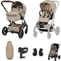 Cybex Balios + Fold Cot Accessory Bundle - Almond Beige | Fast & Easy 365 Day Returns