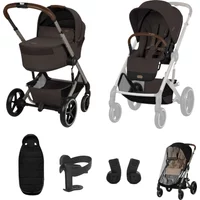 Cybex Balios + Fold Cot Accessory Bundle - Chocolate Brown | Fast & Easy 365 Day Returns