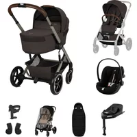 Cybex Balios + Fold Cot Ultimate Travel System Bundle - Chocolate Brown | Fast & Easy 365 Day Returns