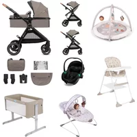Kinderkraft Esme 11 Piece Travel & Home Bundle - Sand Beige | Fast & Easy 365 Day Returns